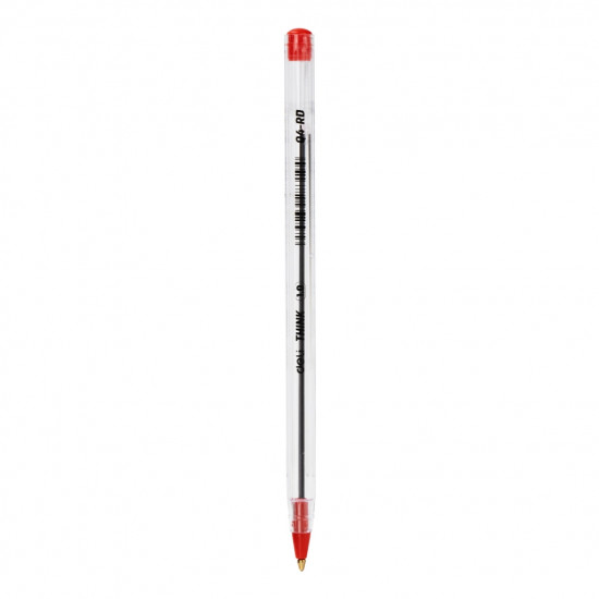 Lodīšu pildspalva Deli Think Q4, 1.0mm, sarkana