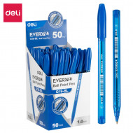 Lodīšu pildspalva Deli Q19 1.0mm, zila