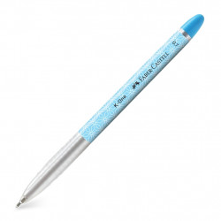Lodīšu pildspalva Faber-Castell K-One, M, 0.7mm, zila