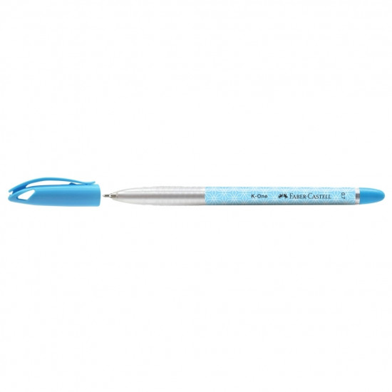 Lodīšu pildspalva Faber-Castell K-One, M, 0.7mm, zila