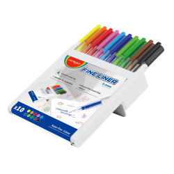 Flomāstertipa pildspalvu komplekts Keyroad 0.4mm, 10 krāsas