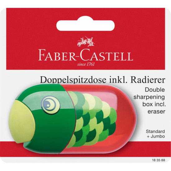 Pliiatsiteritaja Faber-Castell 2 avaga kustukummiga kala