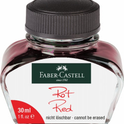 *Tinte Faber-Castell 30ml, sarkana
