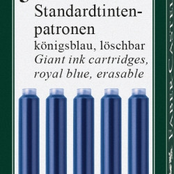 *Tintes kapsulas Faber-Castell, 5gab/iep, zilas