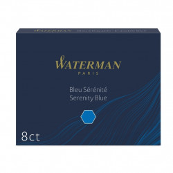 Tintes kapsulas Waterman 8gab/iep, zilas