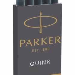 Tintes kapsulas Parker Quink, 5gab/iep, melnas