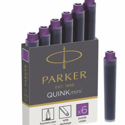 *Tintes kapsulas Parker Quink Mini, 6gab/iep, violetas
