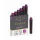 *Tintes kapsulas Parker Quink Mini, 6gab., rozā