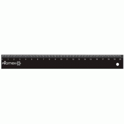*Lineāls Attomex 20cm, melns