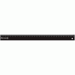 *Lineāls Attomex 30cm, melns