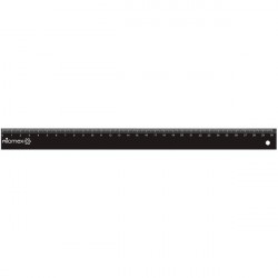 *Lineāls Attomex 30cm, melns