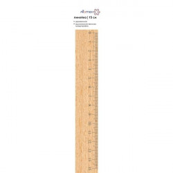 Lineāls Attomex 15cm koka