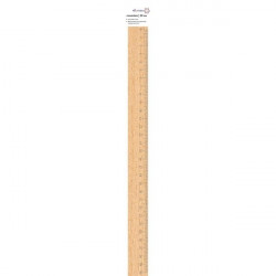 *Lineāls Attomex 30cm, koka