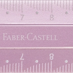 Lineāls Faber-Castell Sparkle, 15cm, plastmasas, asorti