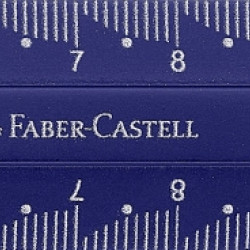 Lineāls Faber-Castell Dots, 15cm, plastmasas, asorti