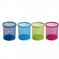 Карандашная чашка DELI металл круглый различные цвета