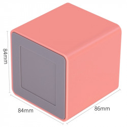 Карандашная чашка DELI Nusign 84x84x86мм розовый