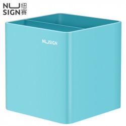 Карандашный стаканчик DELI Nusign 84x84x86mm светло-голубой