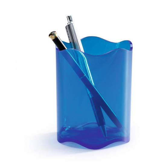 Стакан/карандашей прозрачно-синий