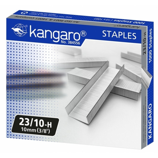Скобы Kangaro 23, 10 цинк 1000тк в упаковке