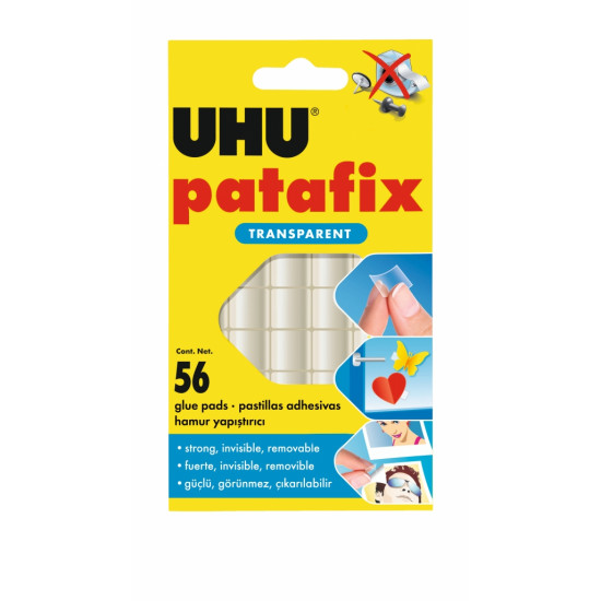 UHU patafix TRANSPARENT 56 pads