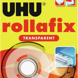 UHU rollafix transp. 25m + dispenser Bl.