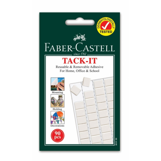 Līmpasta Faber-Castell Tack-it, 50g, balta