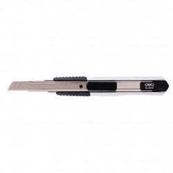Канцелярский нож Deli E2056 лезвие 9мм сталь ассорти