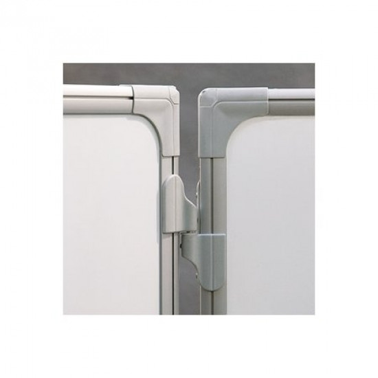 Magnētiska tāfele ar atlokiem 2x3, 120x90/240cm, balta