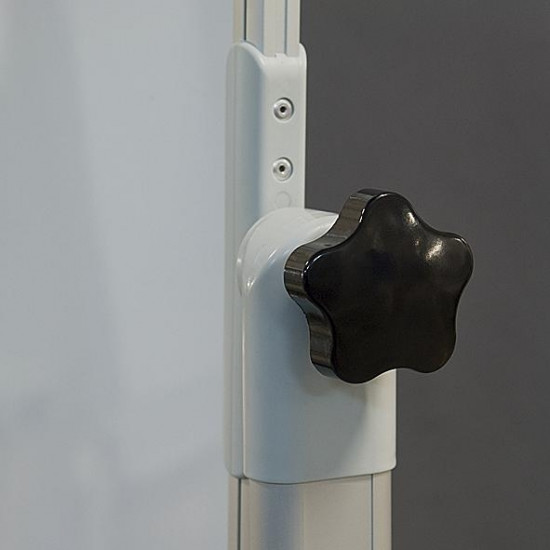 Magnētiskā tāfele 2x3, 120x180cm, uz ritenīšiem, abpusēji grozāma