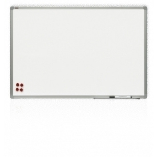 Balta magnētiskā tāfele 2x3 ar alumīnija rāmi, 100x200cm, keramiska
