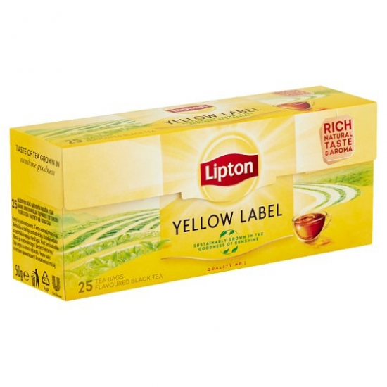 Чай LIPTON Yellow Label 25х2г