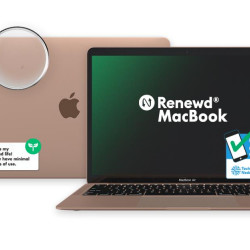 Notebook|RENEWD|MacBook Air|1600 MHz|13.3"|2560x1600|RAM 8GB|SSD 256GB|Intel UHD Graphics 617|Integrated|ENG|macOS Mojave|Gold|1.25 kg|RND-MVFN2