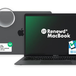 Notebook|RENEWD|MacBook Air|1600 MHz|13.3"|2560x1600|RAM 8GB|SSD 256GB|Intel UHD Graphics 617|Integrated|ENG|macOS Mojave|Space Gray|1.25 kg|RND-MVFJ2