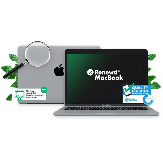 Notebook|RENEWD|MacBook Pro|1400 MHz|13.3"|2560x1600|RAM 8GB|SSD 256GB|Intel Iris Plus Graphics 645|Integrated|ENG|macOS Mojave|Silver|1.37 kg|RND-MUHR2