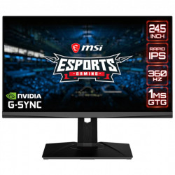 LCD Monitor|MSI|OCULUX NXG253|24.5"|Gaming|Panel IPS|1920x1080|16:9|360Hz|Matte|1 ms|Swivel|Pivot|Height adjustable|Tilt|Colour Black|OCULUXNXG253R