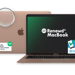 Notebook|RENEWD|MacBook Air|1600 MHz|13.3"|2560x1600|RAM 8GB|DDR3|2133 MHz|SSD 128GB|Intel UHD Graphics 617|Integrated|ENG|macOS Mojave|Gold|1.35 kg|RND-MREE2