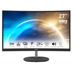 LCD Monitor|MSI|PRO MP271CA|27"|Business/Curved|Panel VA|1920x1080|16:9|75Hz|Matte|5 ms|Speakers|Tilt|Colour Black|PROMP271CA