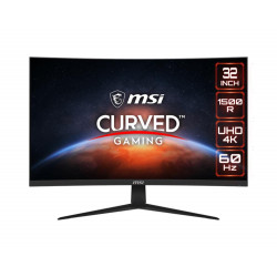 LCD Monitor|MSI|G321CUV|31.5"|Gaming/Curved|Panel VA|3840x2160|16:9|60Hz|Matte|4 ms|Tilt|Colour Black|G321CUV